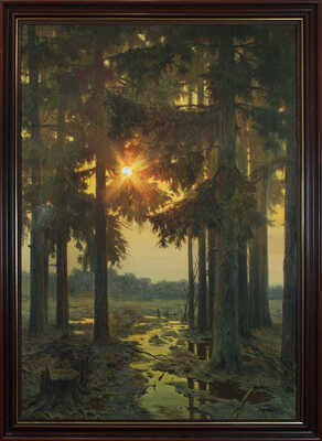 Андрияка Сергей Николаевич. Закат в лесу